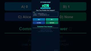 Python Quiz #276 — Can You Predict the Output? #shorts #python
