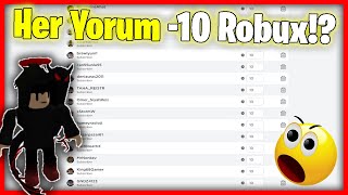 Her Yorum Atana Robux Verdim 😳!? (Bayrama Özel) / Roblox Türkçe