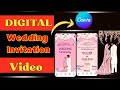 Digital Wedding Invitation Video | Canva Mobile @mairanaeem10 #canvatutorial