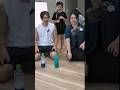 プレッシャーえぐい…!パパからママへ繋ぐボトルフリップ4連続チャレンジ!#shorts