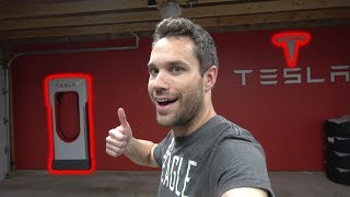 I Got A TESLA Supercharger In My Garage!