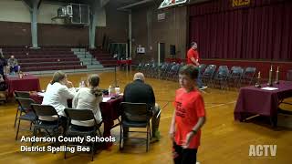 Anderson County Schools: 2022 District Spelling Bee