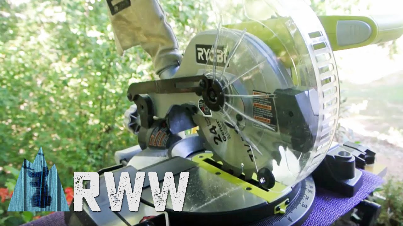 Ryobi Miter Saw 7 14" Unboxing and Test YouTube