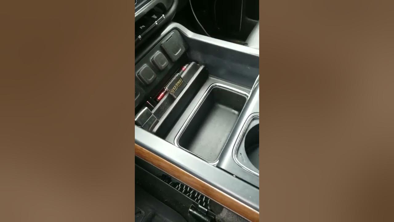 DIY Silverado, Sierra center console lid organizer quick and easy