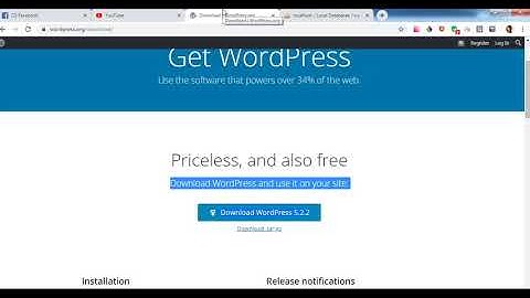 setup WordPress 5.2.2