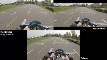 Karting: Stabilization comparison between Warp Stabilizer and ReelSteady GO