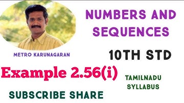 10th Std Maths Example 2.56(i) Find the sum of 1² +2²+3²+.....19²