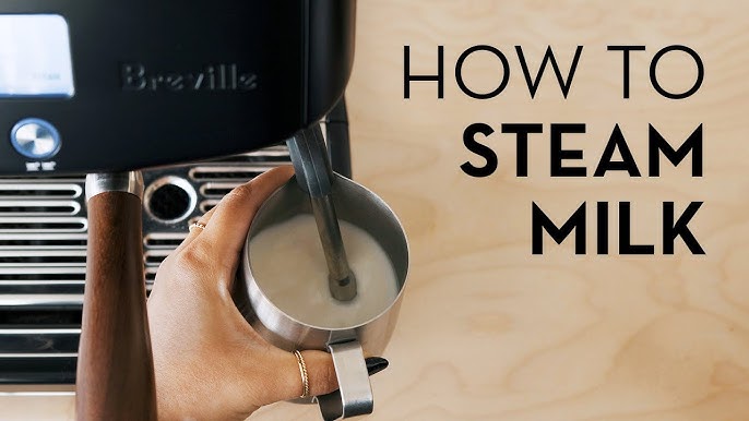 How to steam milk with a Sage coffee machine