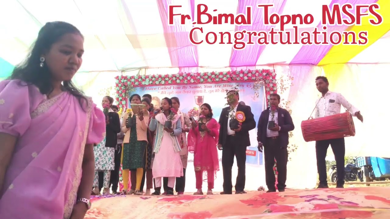 Sadri congratulations song, Fr.Bimal Topno MSFS 