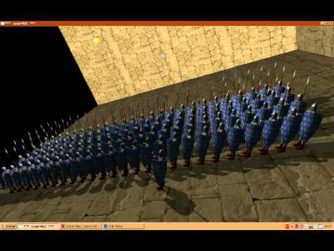 SIMPLE MD2 LOADER: MEDIEVAL ARMY WITH OPENGL DISPLAY LISTS APPLIED TO INTERPOLATED ANIMATION