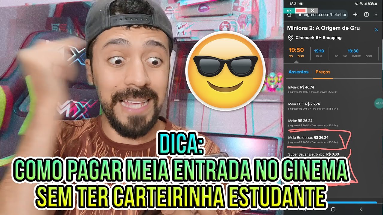Como pagar meia Sendo estudante?