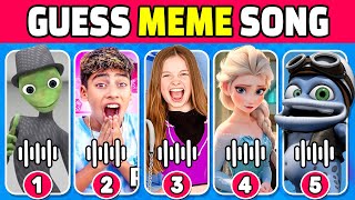 Guess The Meme & Youtuber By Song | Salish Matter, King Ferran, Tenge, Elsa, Trolls, MrBeast
