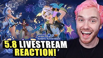 GENSHIN IMPACT 5.8 LIVESTREAM REACTION (Nod Krai REVEAL & New Bennett SKIN?!)