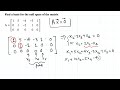 Linear Algebra: Basis for the Null space of a matrix