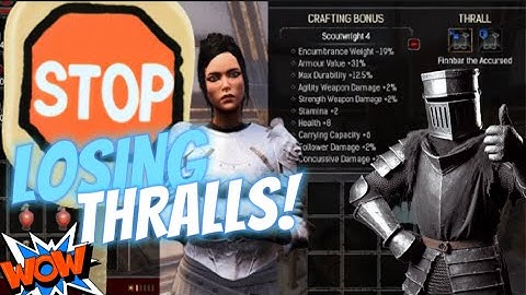 Conan exiles glitch ? NO! I tell you why your thralls gone and how to solve it
