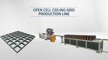 KINGREAL High Quality Automatic Open Cell Ceiling Roll Forming Machine, Production Line