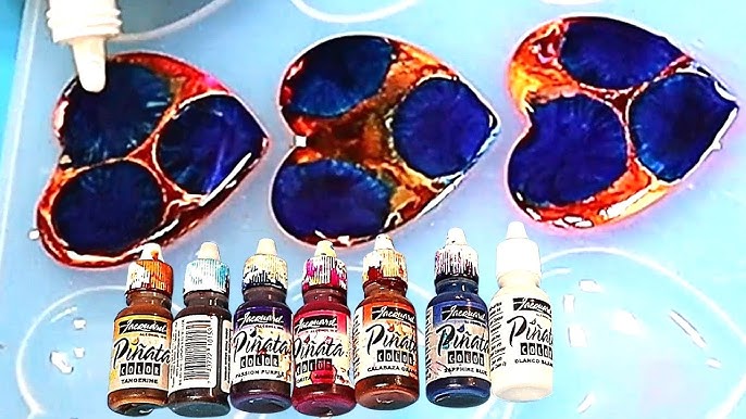 HOW DO YOU GET ALCOHOL INK TO SINK IN RESIN?! Testing Out Ink