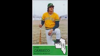 The Early Years of Jose Canseco