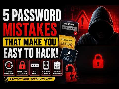 5 Password Mistakes That Make You Easy to Hack