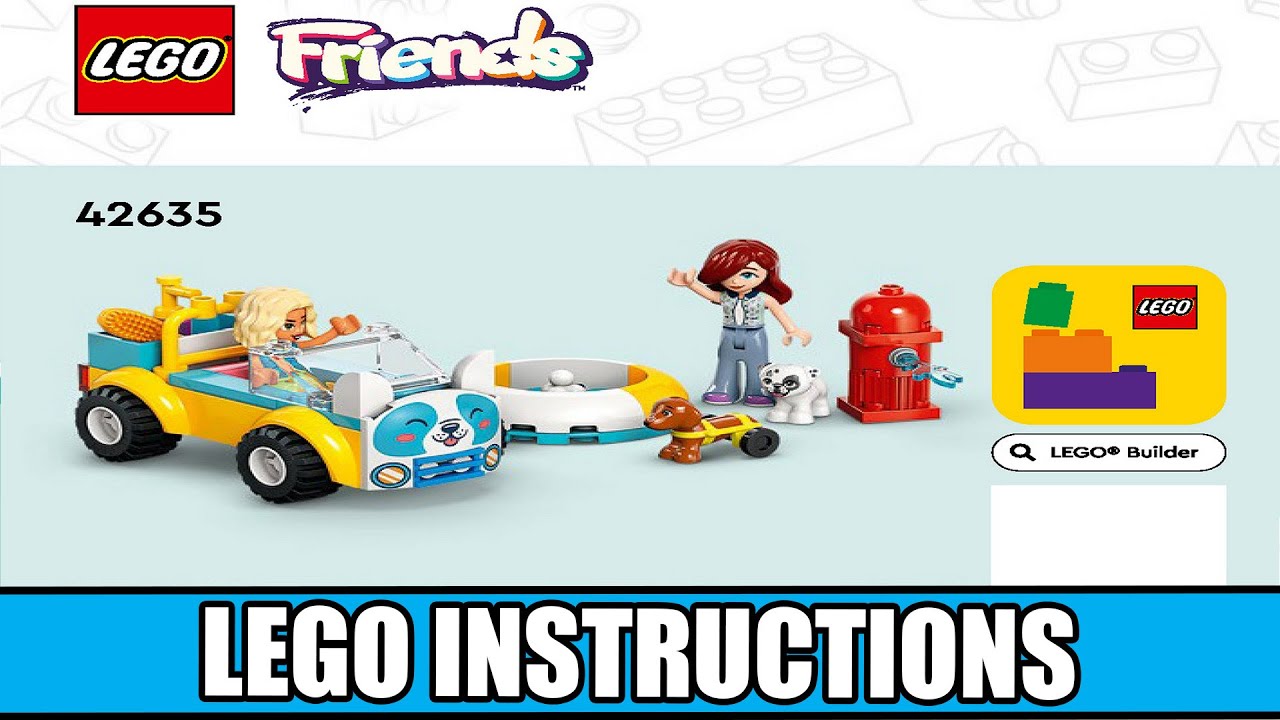 Friends - Dog-Grooming Car - Pets LEGO instructions
