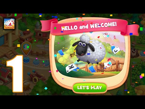 Solitaire Farm - Gameplay Walkthrough Part 1 - 1-7 Level (iOS, Android)