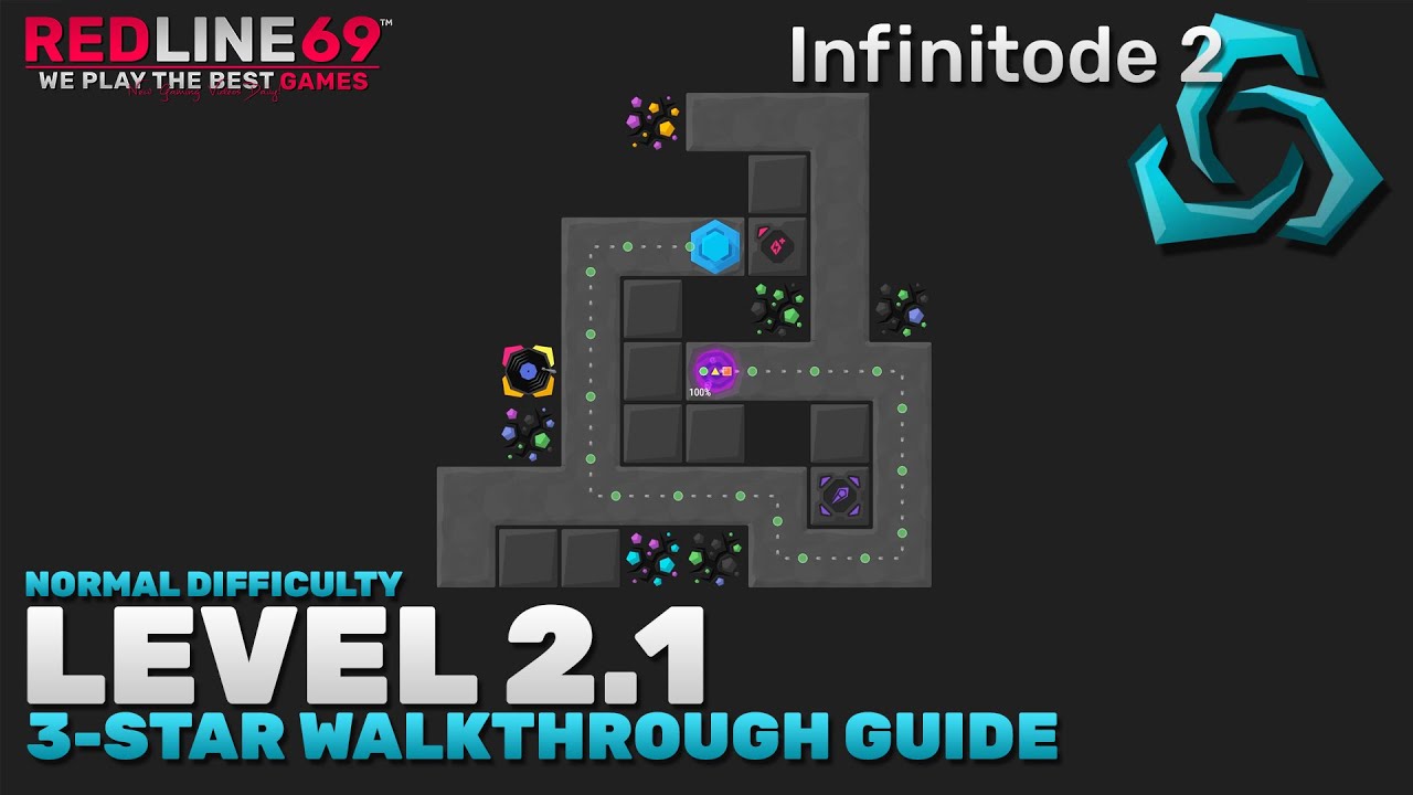 Infinitode 2 | Level 2.1 - Normal Difficulty | 3-Star Guide