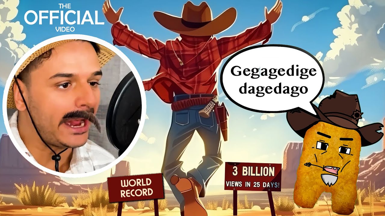 Gegagedigedagedago Official & Lyrics video Cotton Eye Joe meme