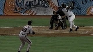 1997 NLDS Gm1: Johnson's solo homer ties game in 7th