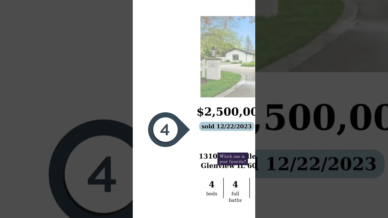 Most Expensive Homes Sold Glenview IL 