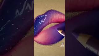 Purple Lip Drawing | #art #lipart #prismacolor #drawing