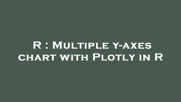 R : Multiple y-axes chart with Plotly in R