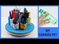 Ideia Incrível usando  garrafa pet - Porta canetas - #reciclarte - você precisa testar!!!