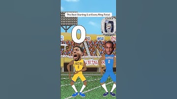 The Best NBA Starting 5 at every Ring Total: #nba