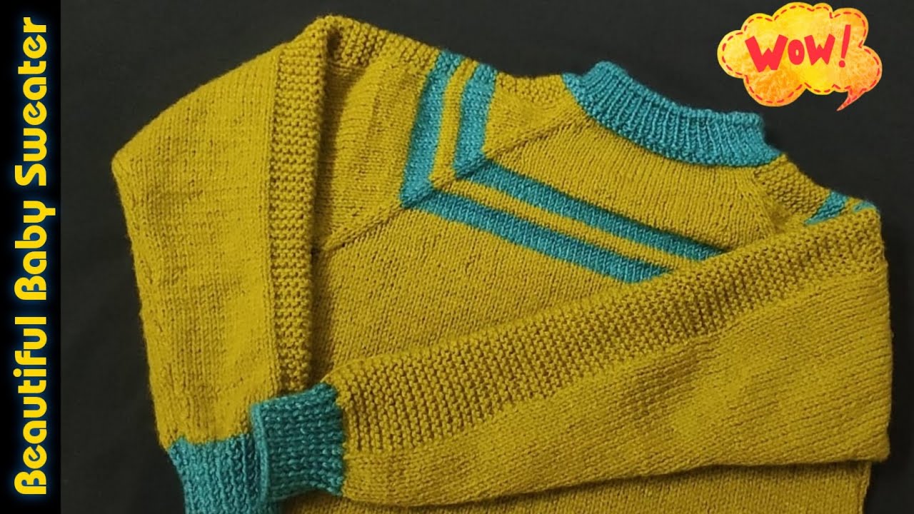 Knitting 6 Yrs. Baby Sweater | Two Colours | Step by Step |  Part-1 | Hindi | Jasbir Creations