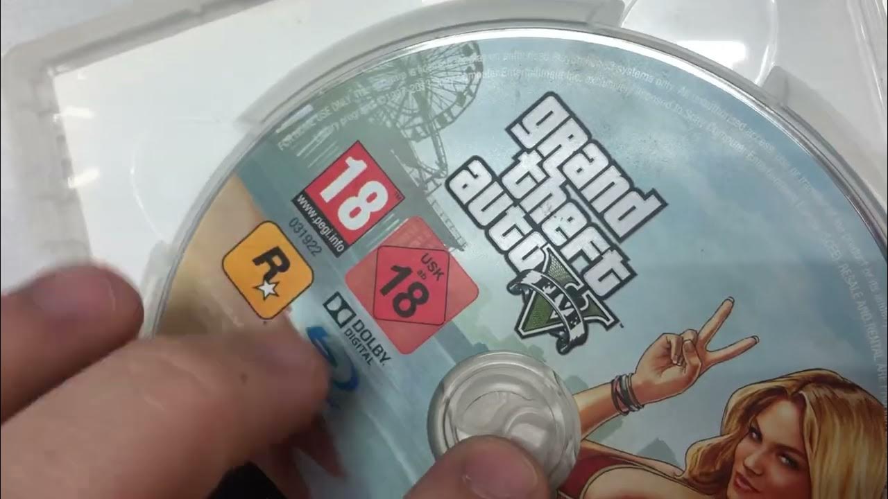 Диск PS3 GTA5 - YouTube