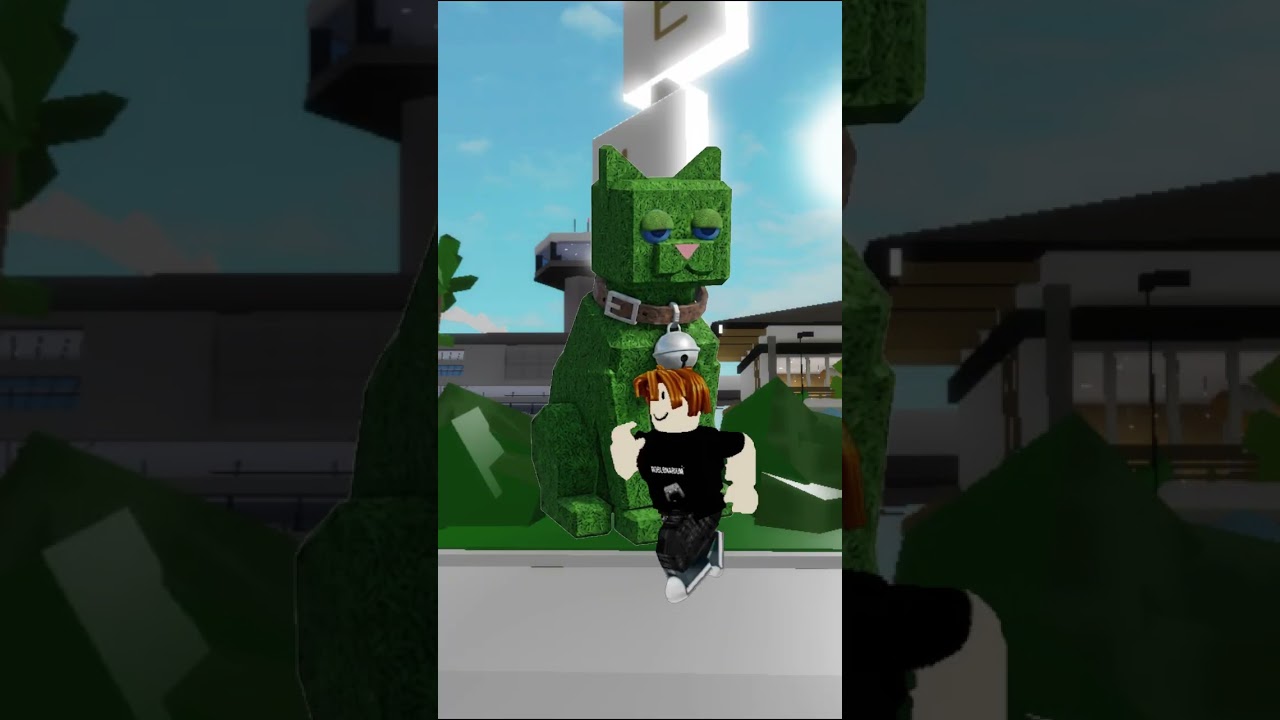 Bacon Hair and the Green Cat in Roblox