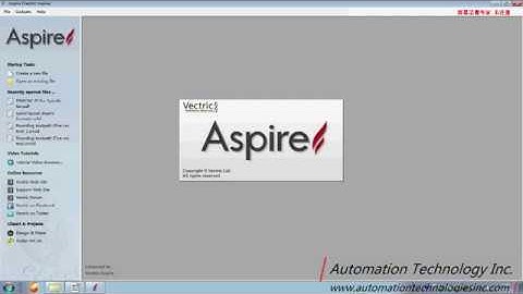Vertical Aspire software install tutorial for CNC Machine controlling