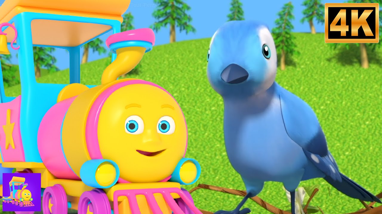 2. 🚂 Chanson du Train Bleu – Comptines amusantes avec Huffy Pufft