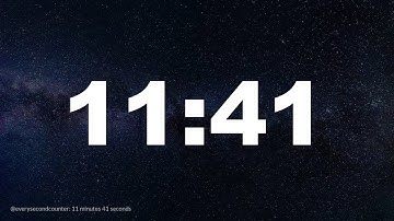 11 minutes 41 seconds [701 secs] clock timer countdown || Alarm Focus || Chill Music