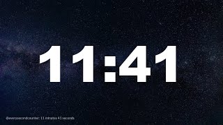 11 minutes 41 seconds [701 secs] clock timer countdown || Alarm Focus || Chill Music