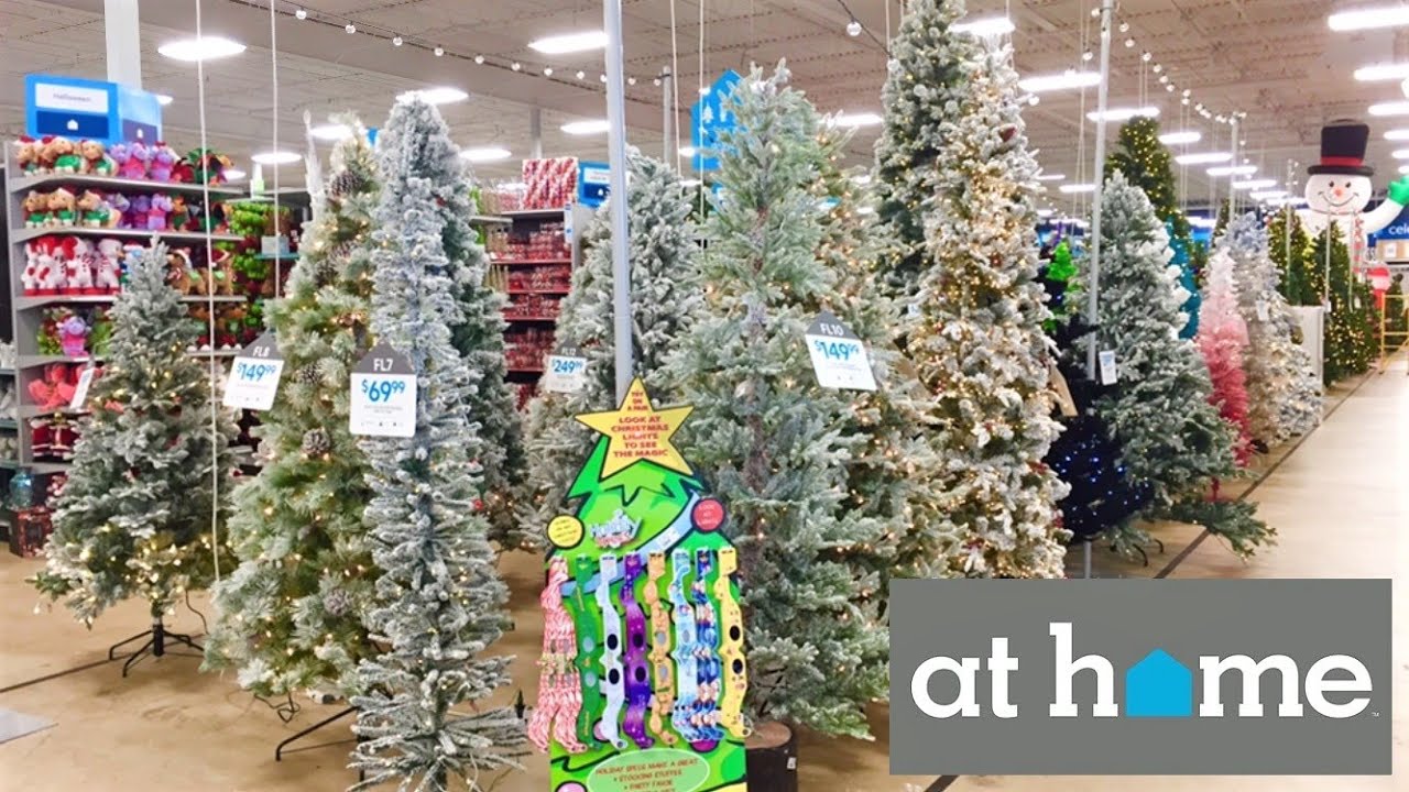 AT HOME CHRISTMAS DECORATIONS CHRISTMAS TREES DECOR SHOP WITH ME