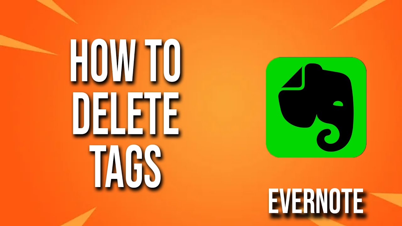How To Delete Tags Evernote Tutorial - YouTube
