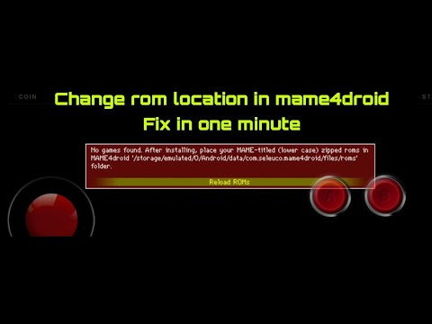 Change rom location | mame4droid |#mame4droid #arcade #mobilegames