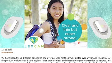 Lexcam Adhesive Waterproof Patches for Omnipod
