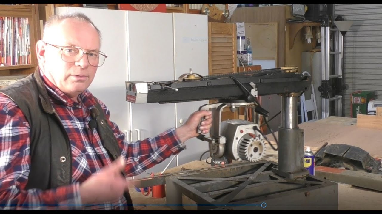 257 Dewalt 2hp radial arm saw barn find restore and review - YouTube