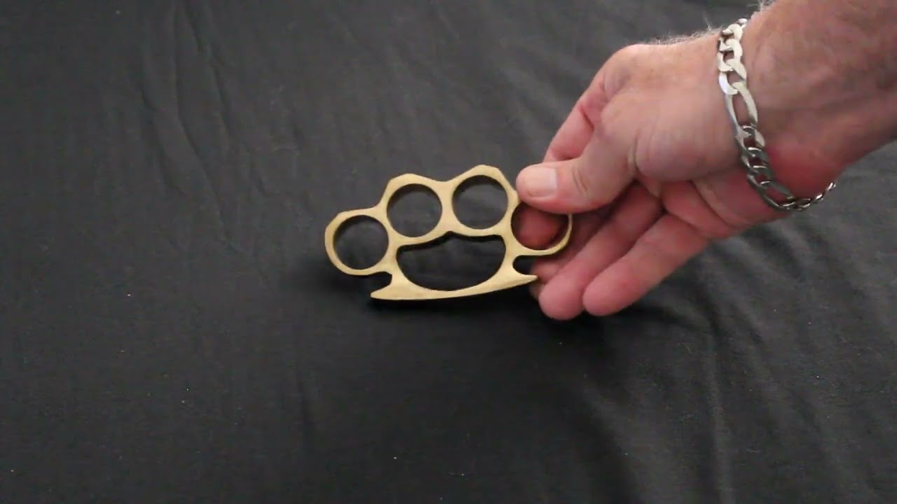 Real Solid Brass Paperweight Knuckle Duster