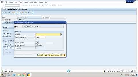 How to create Domain in SAP ABAP