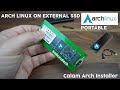 Install Arch Linux in External SSD