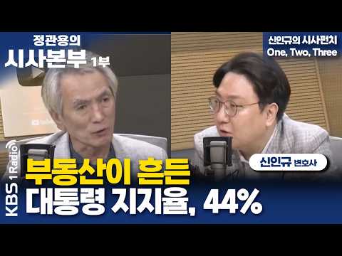 [정관용의 시사본부] 시사펀치 One, Two, Three | 부동산이 흔든 대통령 지지율, 44% | 신인규 변호사 | KBS 260815