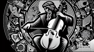 Relaxing Classical Music ♫ | ART Screen | Cello Suites  Bach : Op Art Woodblock Print Style Version